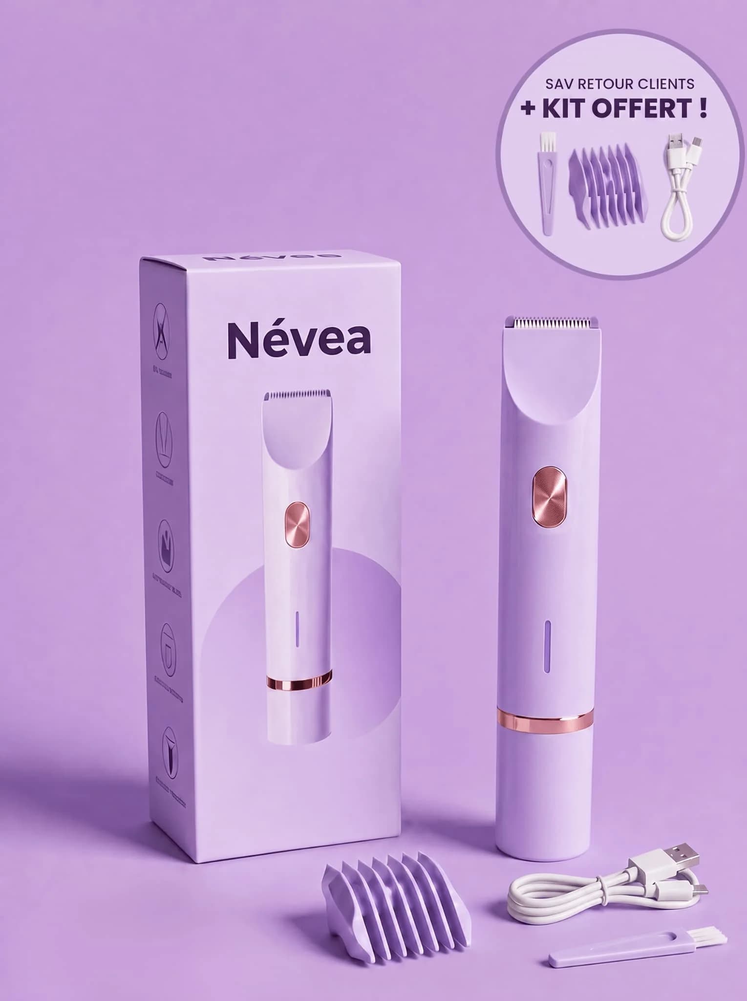 RASOIR 2 EN 1 - ZÉRO POILS INCARNÉS - Névea