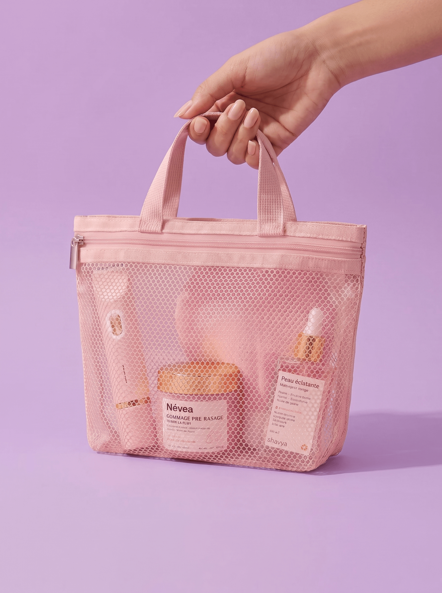 TROUSSE EN MAILLE PORTABLE - Névea
